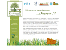 Tablet Screenshot of natureexplorium.org
